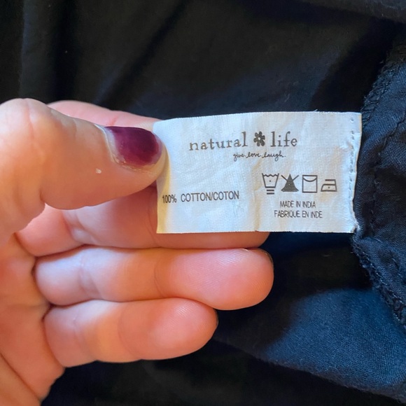 Natural Life 100% Cotton Drew Front Button Up Dress Shirt size XS/Small - Picture 8 of 8